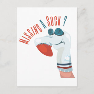 Ontbreekt u een sok? briefkaart
