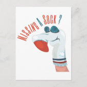 Ontbreekt u een sok? briefkaart (Voorkant)