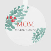 Ontbreekt u Memorial Cardinaal Greenery Acryl Ornament (achterkant)