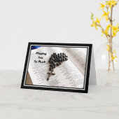 Ontbreekt u militaire dienst persoon religieus kaart (Gele Bloem)