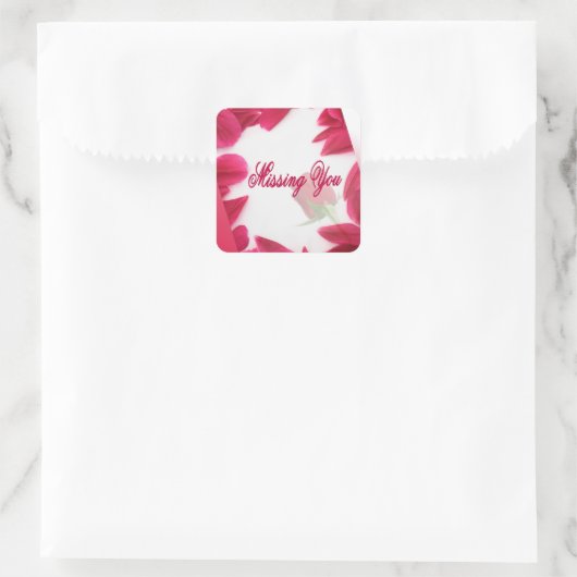 Ontbreekt u - Stickers (Tas)