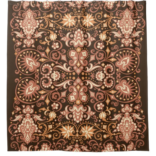 Ontbreekt winterpatroon, naadloos decoratief douchegordijn (Voorkant)