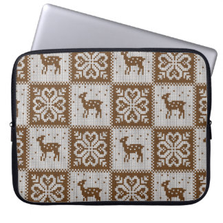 Ontbreekt  winterpatroon, naadloos decoratief laptop sleeve