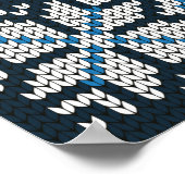 Ontbreekt winterpatroon, naadloos decoratief poster (Hoek)