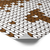 Ontbreekt  winterpatroon, naadloos decoratief poster (Hoek)