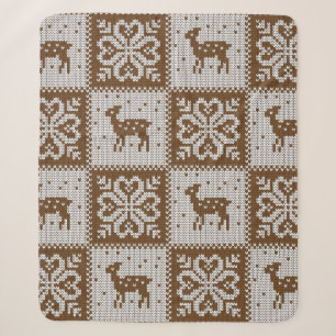 Ontbreekt winterpatroon, naadloos decoratief sherpa deken