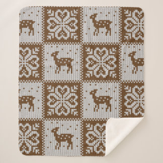 Ontbreekt  winterpatroon, naadloos decoratief sherpa deken