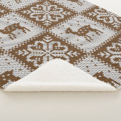 Ontbreekt winterpatroon, naadloos decoratief sherpa deken (3/4)