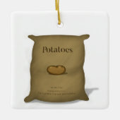 Ontbreken van aardappelen Funny Storage Instructio Keramisch Ornament (Voorkant)