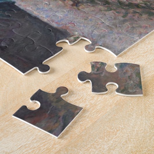 Ontbreken van de Boats Etretat Monet Fine Art Legpuzzel (Zijkant)