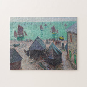 Ontbreken van de Boats Etretat Monet Fine Art Legpuzzel