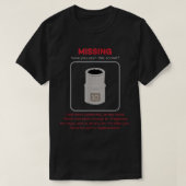 Ontbrekend 10mm Socket Funny Mechanic T-shirt (Design voorkant)