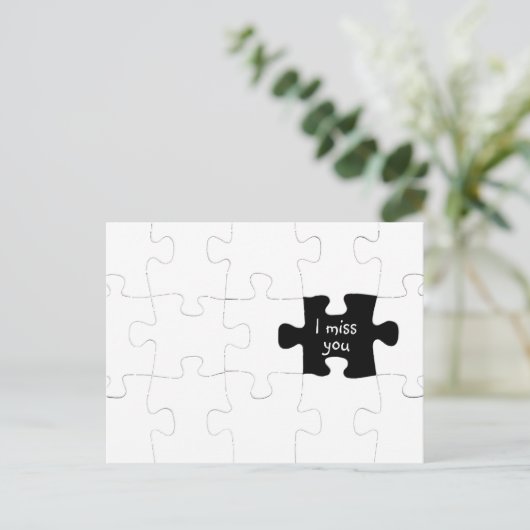 Ontbrekend Briefkaart puzzelstuk (Staand voorkant)