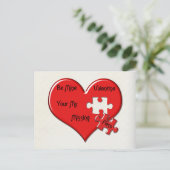 Ontbrekend Briefkaart Valentijn (Staand voorkant)