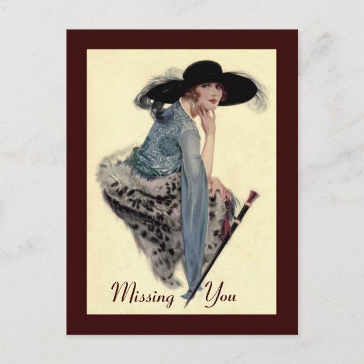 Ontbrekend Briefkaart van Twenties Glamor (Voorkant)