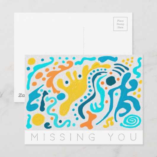 Ontbrekend Briefkaart voor diffusie (Voorkant / Achterkant)