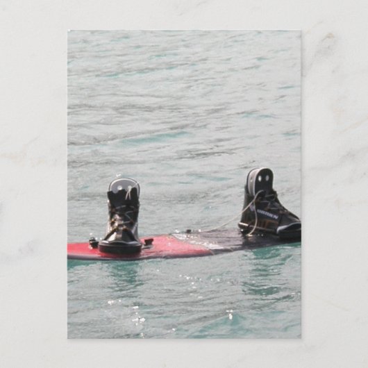 Ontbrekend Briefkaart Wakeboarder (Voorkant)