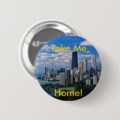 Ontbrekend Chicago Ronde Button 5,7 Cm (Voorkant /achterkant)