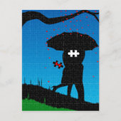 Ontbrekend hart briefkaart (Voorkant)