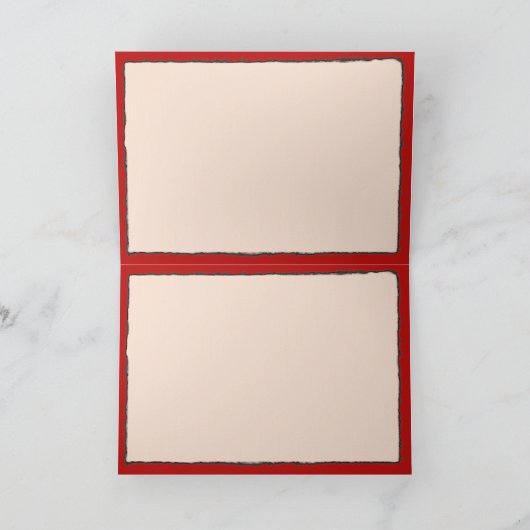 Ontbrekend hart feestdagen kaart (Binnen)