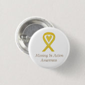 Ontbrekend in actie (MIA) Bewustmakingspijn van he Ronde Button 3,2 Cm (Voorkant /achterkant)