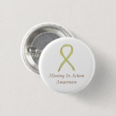 Ontbrekend in actie (MIA) Bewustmakingspijn van he Ronde Button 3,2 Cm (Voorkant /achterkant)