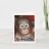 Ontbrekend je verdrietig gezicht baby dier kaart (Voorkant)