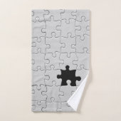 Ontbrekend Jigsee Puzzle Piece White Bad Handdoek (Handdoek)