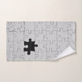 Ontbrekend Jigsee Puzzle Piece White Bad Handdoek (Handdoek)