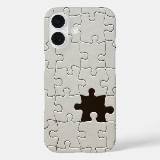 Ontbrekend Jigsee Puzzle Piece White Case-Mate iPhone Case (Achterkant)