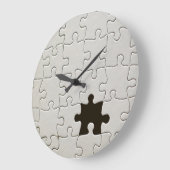Ontbrekend Jigsee Puzzle Piece White Grote Klok (Hoek)