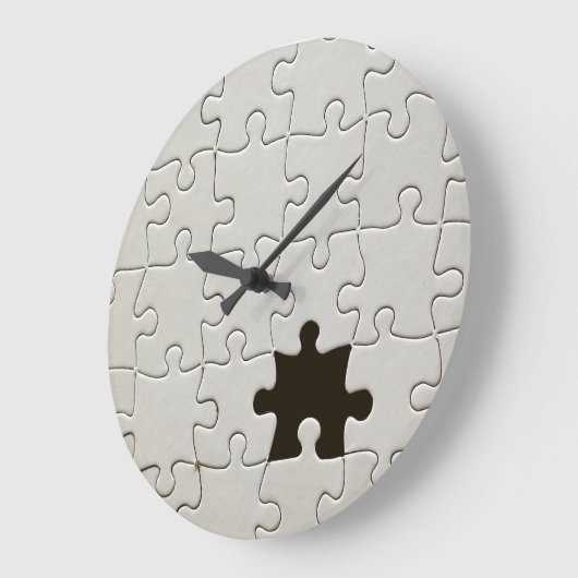 Ontbrekend Jigsee Puzzle Piece White Grote Klok (Hoek)