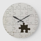 Ontbrekend Jigsee Puzzle Piece White Grote Klok (Voorkant)