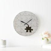 Ontbrekend Jigsee Puzzle Piece White Grote Klok (Huis)