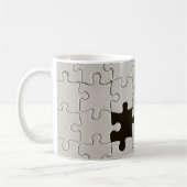 Ontbrekend Jigsee Puzzle Piece White Koffiemok (Links)