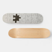 Ontbrekend Jigsee Puzzle Piece White Persoonlijk Skateboard (Horizontaal)