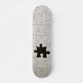 Ontbrekend Jigsee Puzzle Piece White Persoonlijk Skateboard (Voorkant)