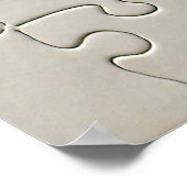 Ontbrekend Jigsee Puzzle Piece White Poster (Hoek)
