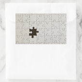 Ontbrekend Jigsee Puzzle Piece White Rechthoekige Sticker (Tas)