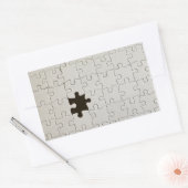 Ontbrekend Jigsee Puzzle Piece White Rechthoekige Sticker (Envelop)