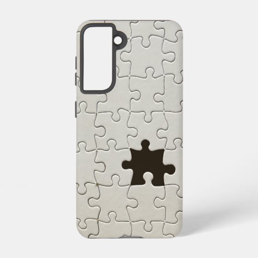 Ontbrekend Jigsee Puzzle Piece White Samsung Galaxy Hoesje (Achterkant)