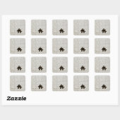 Ontbrekend Jigsee Puzzle Piece White Vierkante Sticker (Vel)