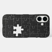 Ontbrekend Jigzaag Puzzle Piece zwart Case-Mate iPhone Case (Achterkant (horizontaal))
