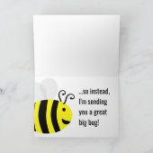 "Ontbrekend: kan hier niet zijn" Funny Bee Bug Kaa Kaart (Binnen)