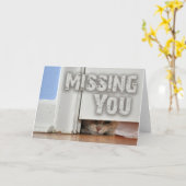 Ontbrekend Kat Kaart (Gele Bloem)