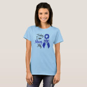 Ontbrekend mijn schoonmoeder 1 (blauw lint) t-shirt (Voorkant volledig)