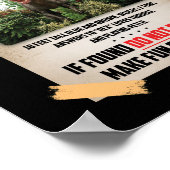 Ontbrekend Pet 18-inch groot blauw bruin gewicht 7 Poster (Hoek)