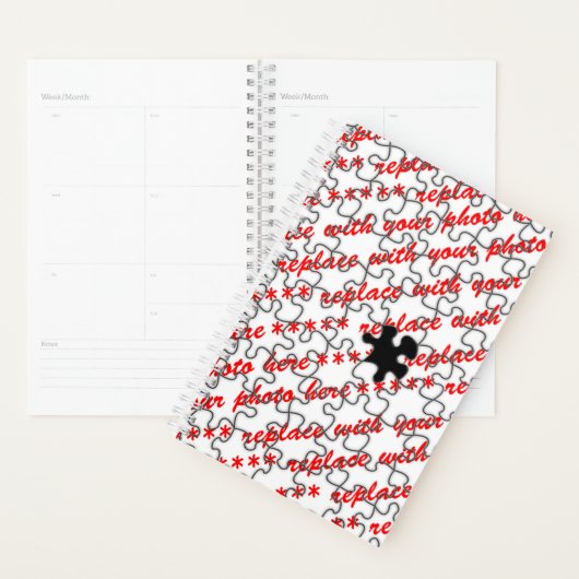 Ontbrekend Puzzelstuk (Voeg Foto Toe) Planner (Display)