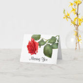 Ontbrekend rood roze Wenskaart - Verse Kaart (Gele Bloem)