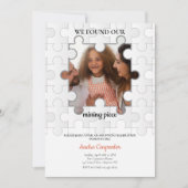 Ontbrekend stuk Foto Adoptie Uitnodiging (Voorkant)